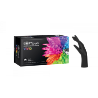 Γάντια Νιτριλίου χωρίς πούδρα Soft Touch Vivid Μαύρα Γάντια Νιτριλίου χωρίς πούδρα Soft Touch Vivid Μαύρα