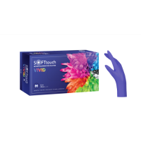 Γάντια Νιτριλίου χωρίς πούδρα Soft Touch Vivid Μπλε Γάντια Νιτριλίου χωρίς πούδρα Soft Touch Vivid Μπλε